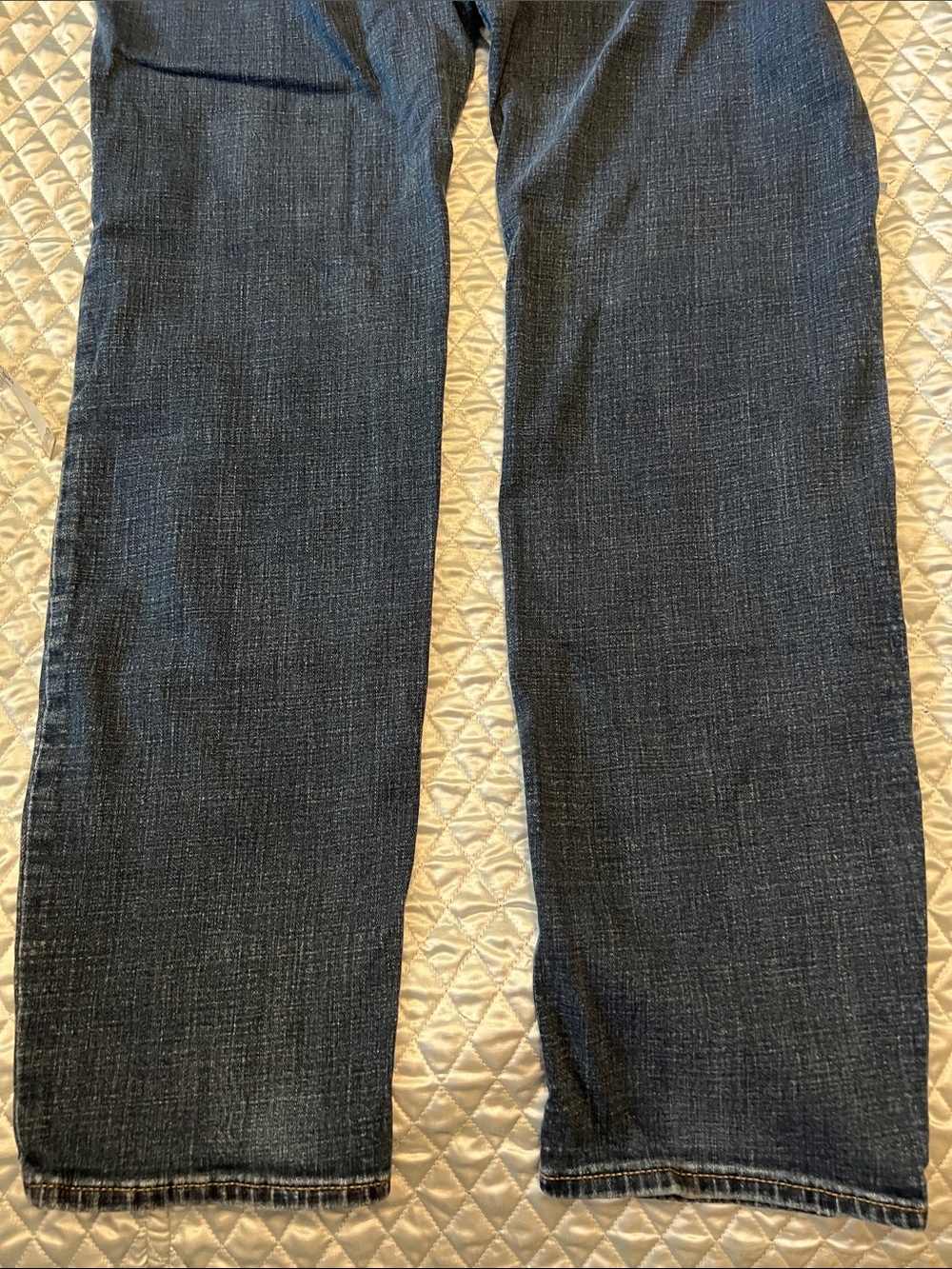 Lucky Brand Indigo Denim Jeans with Tan Leather Patch - Picture 8 of 14